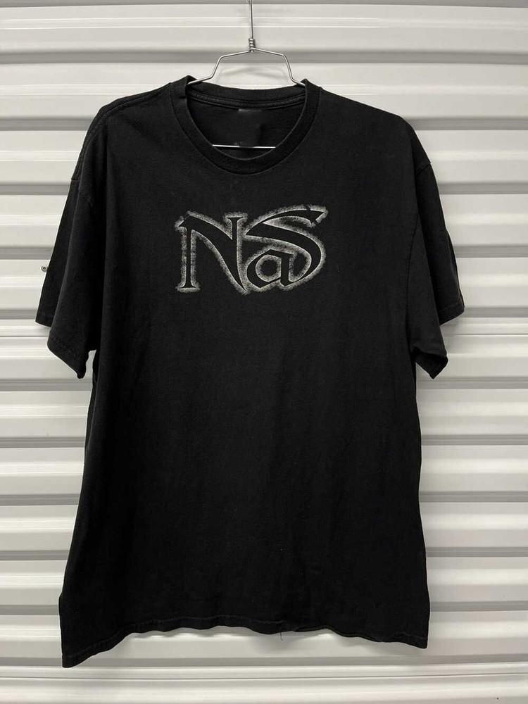 Vintage 2000s NaS Black Cotton Gift For Fans All Size T-Shirt Unisex T-Shirt M