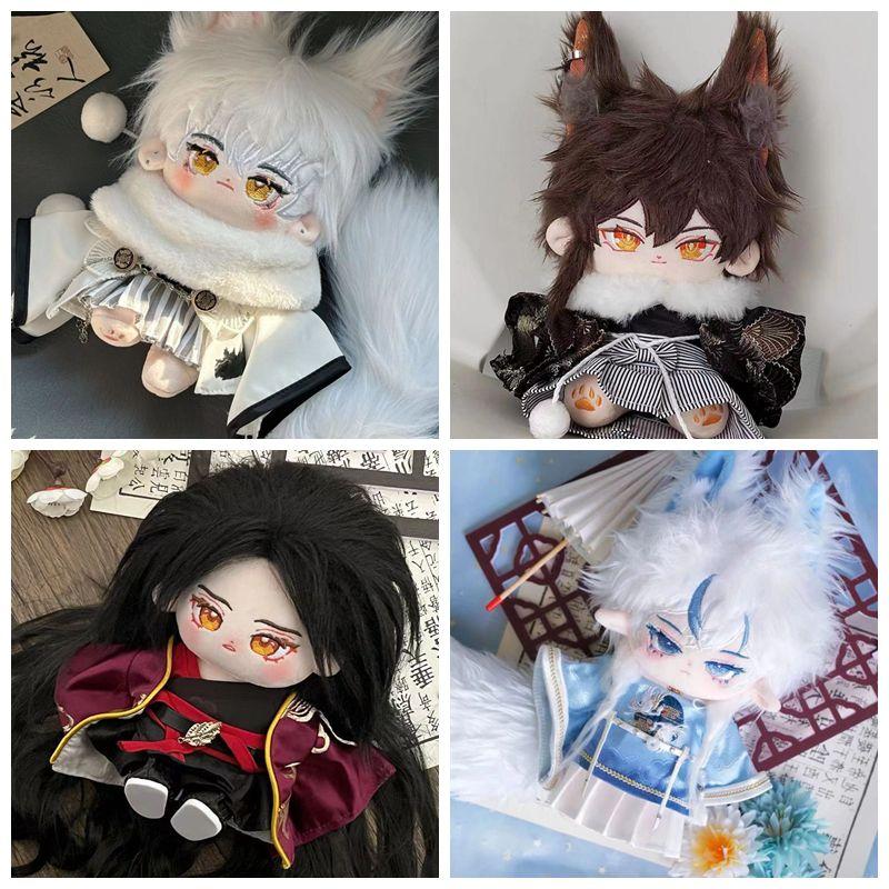 Multicolor Doll Clothes Gift 20CM Cotton Doll Toy Chinese Retro Set Props Mini Hanfu Suit DIY Dress Up Soft Stuffed Idol Dolls