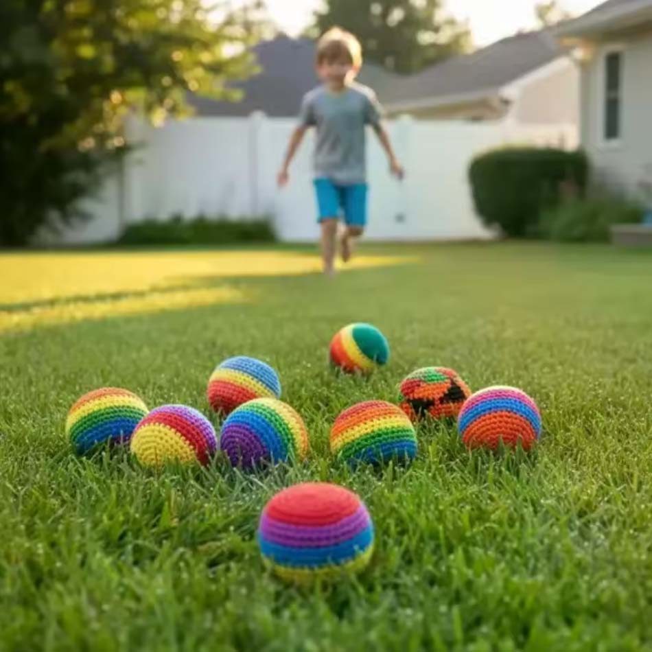 Bløde Håndlavede Sække til Footbag Juggling Bolde Børns Udendørs Legetøj Sikre og Holdbare til Camping