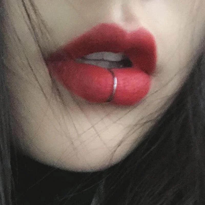 Stainless Steel Fake Lip and Nose Ring - C-Shaped, No Piercing Needed