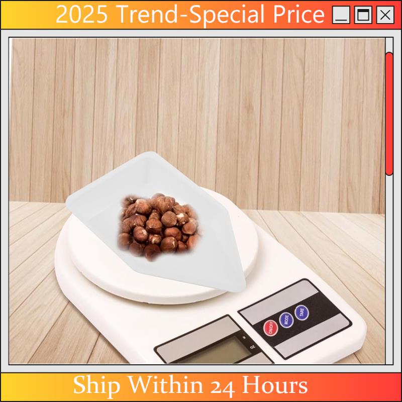 The New 10Pcs Weighing Boat Square Tray Small Containers Weighing Dish Weight Boat Lab Weight Bottle белый