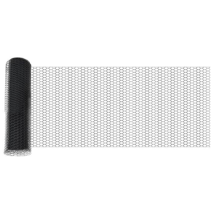 VidaXL Clôture Hexagonale Grise 0,6x25 m Acier 42005521