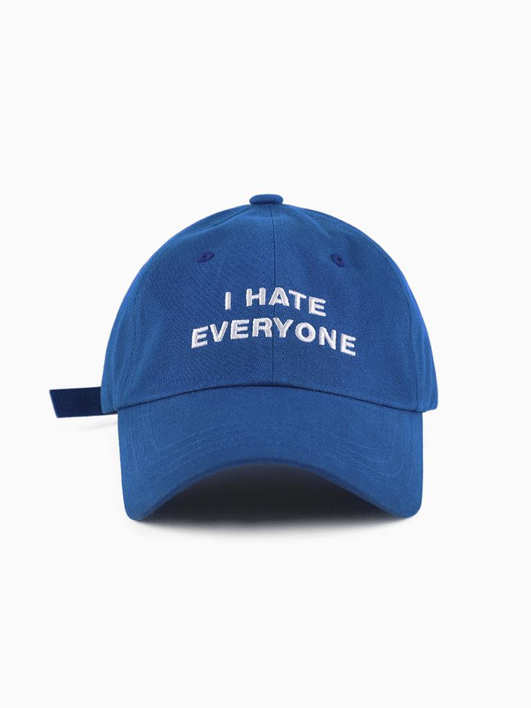 Hollideibijiteo I Hate Everyone Baseball Cap - Blue