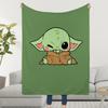 Blanket W-WARS-ES Throw Yoda S-STARS-ES Super Cosy Plush Living Room Sofa Couch Childish Birthday Gifts