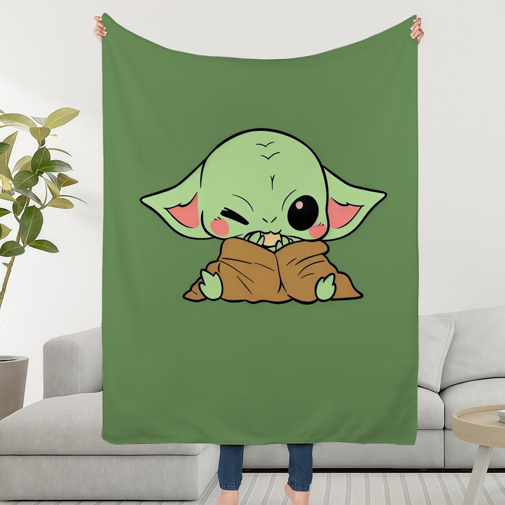 Blanket W-WARS-ES Throw Yoda S-STARS-ES Super Cosy Plush Living Room Sofa Couch Childish Birthday Gifts