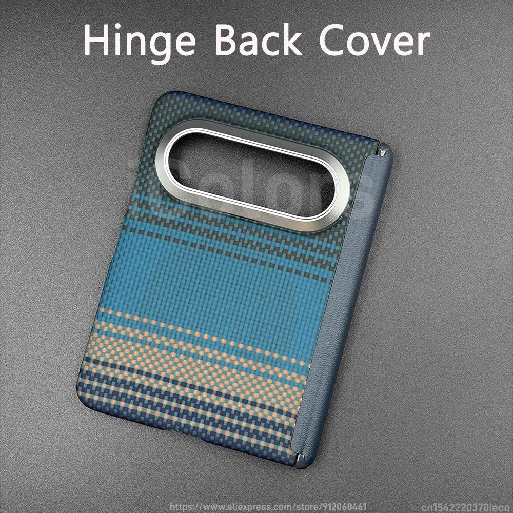 Hinge Case for Huawei Pura X Max Aramid Carbon Fiber Case Magnetic MagSafe Compatible Ultra Slim Armor Protective Cover
