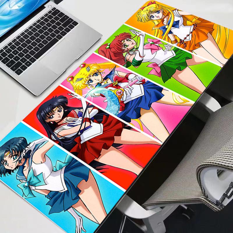 Mouse Pad SSailor Moon Kawaii Computer Keyboard Pad Carpet Large Gaming Accessories Hd Print Mousepad Xxl Gamer Desk Mat Table