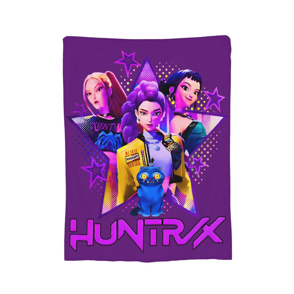 Jinu K-Kpop D-Demon H-Hunters Blanket Cover  Flannel Throw Blankets Summer Air Conditioning Portable Soft Warm Bedsprea,
