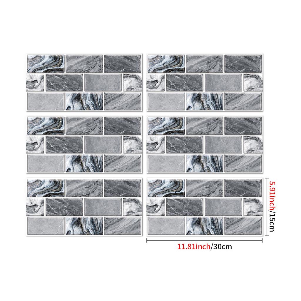 Industrial Style Retro American Tile Sticker, Self-Adhesive Waterproof Pvc Wall Decoration Kitchen Bedroom Wall Sticker Wallpaper