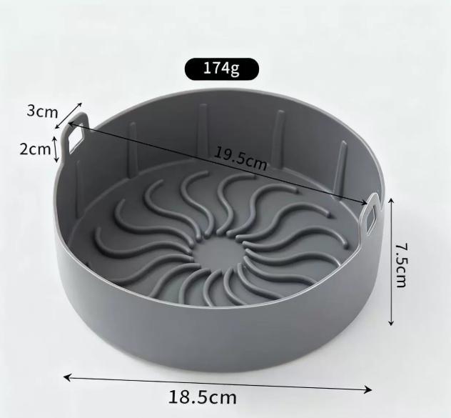 1pcs Reusable Air Fryer Oven Baking Tray Silicone Bakery Mat for Home Baking Tools