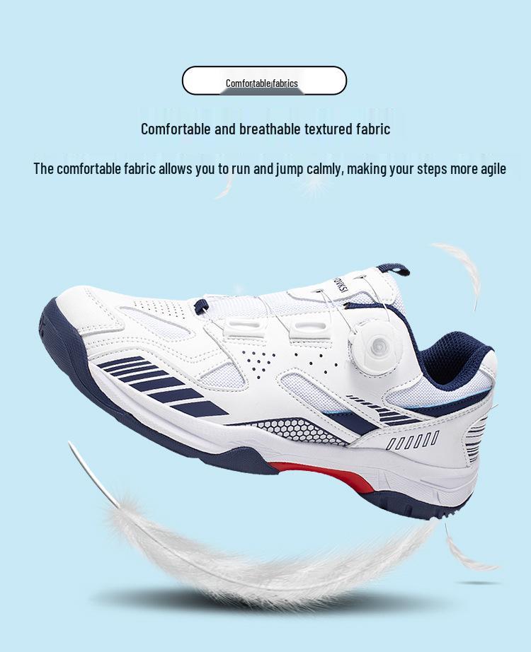 Scarpe da Badminton e Tennis Leggere e Traspiranti da Uomo con Fibbia Rotante
