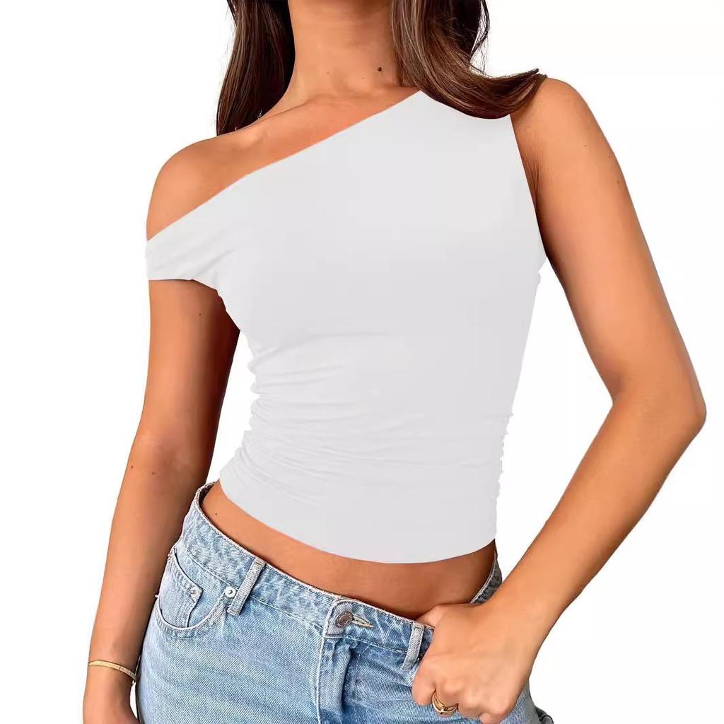 2024 Summer Women's Solid Color Patchwork Tank Top and Shorts Set