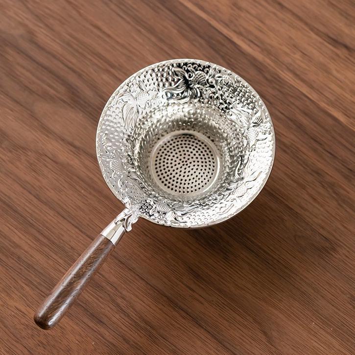 2PCS Mental Mesh Tea Strainer Stainless Steel Filter Sieve Teaware Lace Tea Drain Useful Tea Infusers Kitchen Accessories