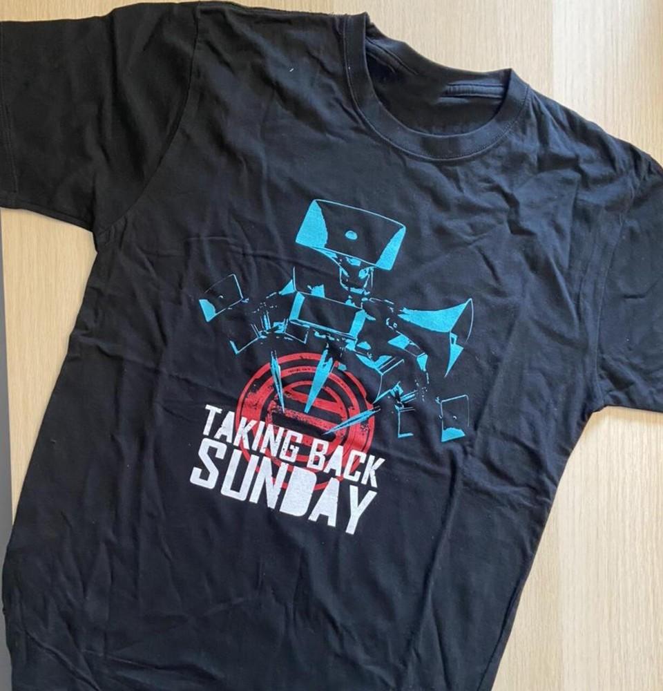 Vtg Taking Back Sunday Band Short Sleeve Cotton Black All Size T Shirt KNA78 Unisex T-Shirt XL