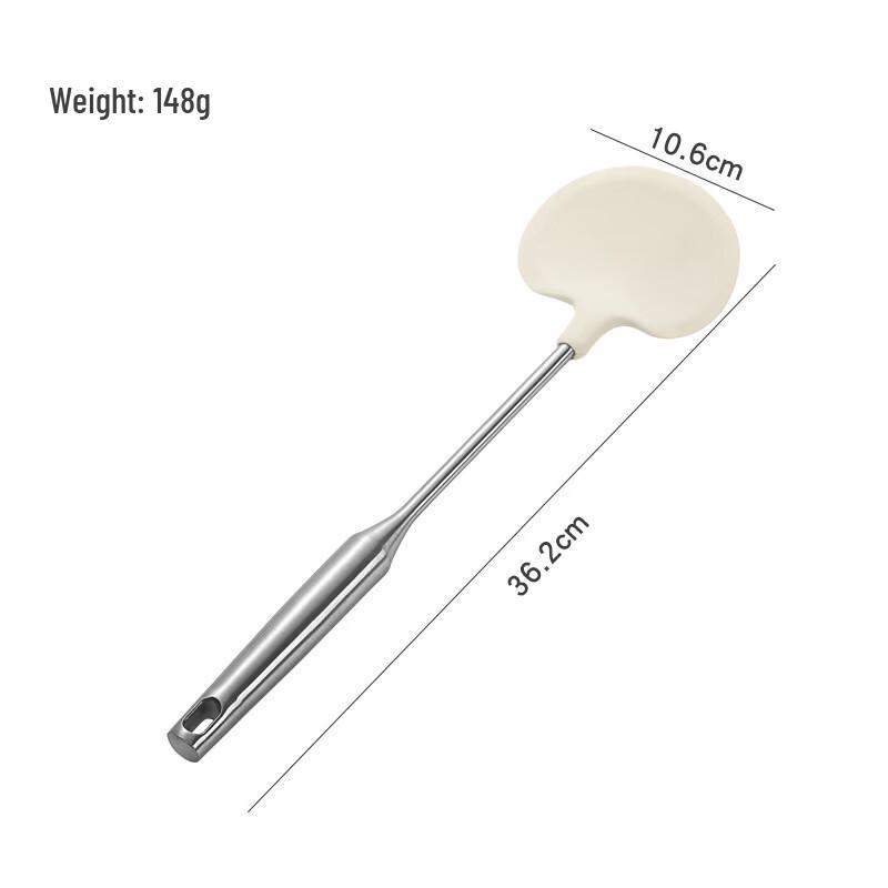 Zhi Shi 304 Stainless Steel Silicone Cooking Spatula