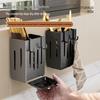 Wall-Mounted Foldable Chopsticks & Cutlery Holder