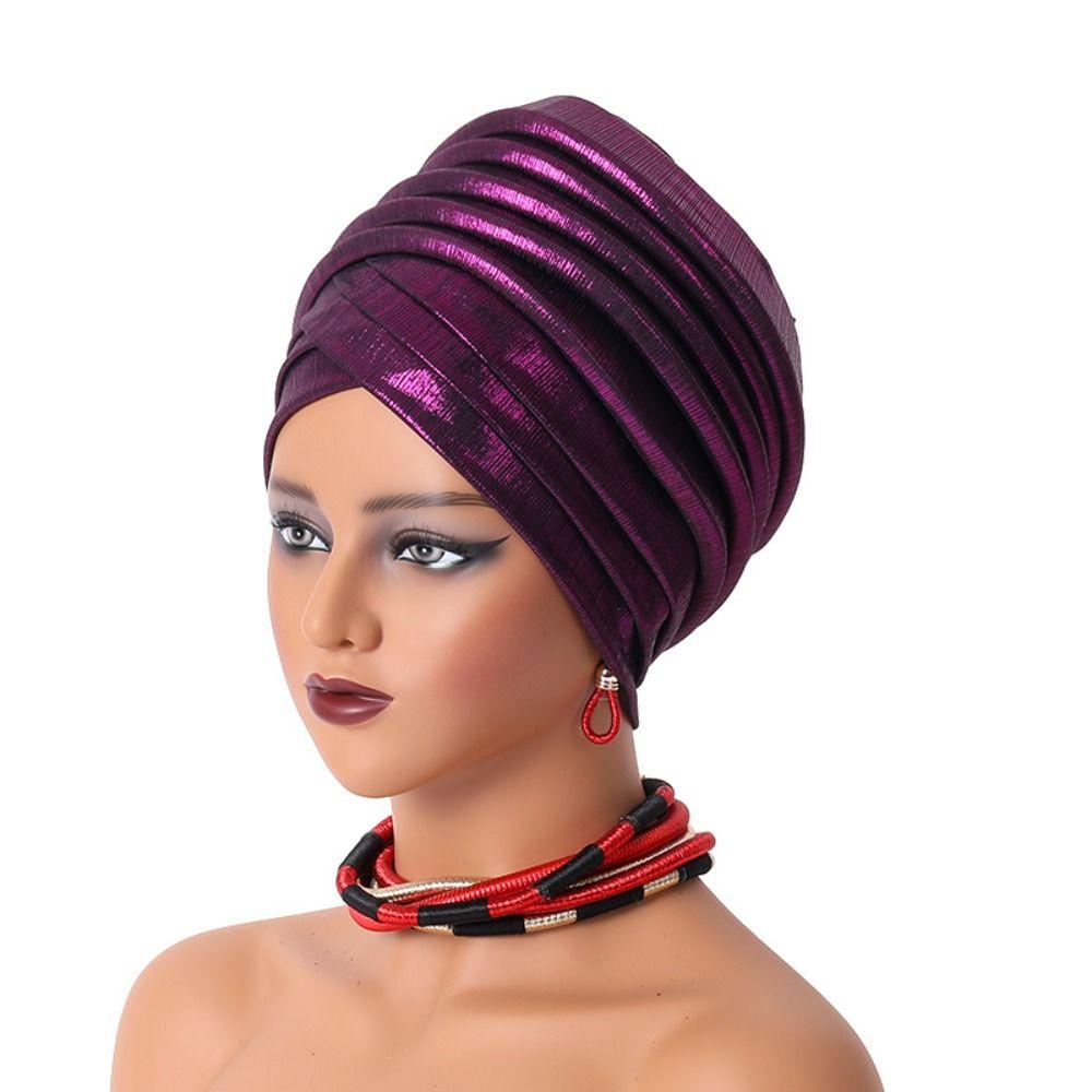Turbante African Auto Gele Headtie Elegant Bonnet New Headcard