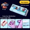 Multifunctional Calculator Pencil Case: Large Capacity Plastic Stationery Box for Primary School Students