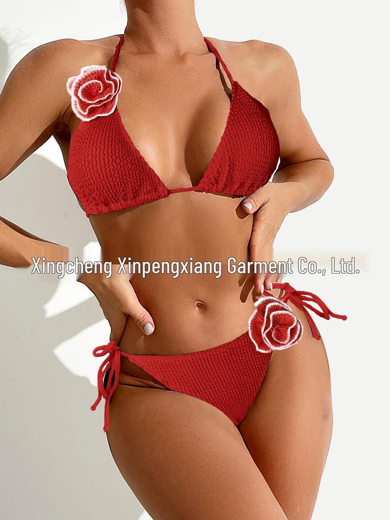 2024 Sporty Fluorescent Women's Bikini Swimsuit - Sexy Cross-Border Style