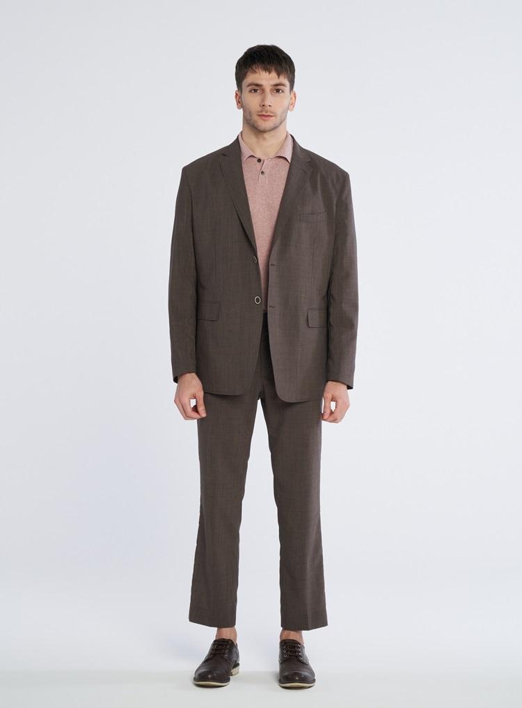 Comspace1980 [M~5Xl] Loose Fit Setup Blazer [Brown]