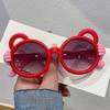 Children's cartoon sunglasses - year-old baby cute little hand sunglasses men and women and children personalized street photography sunshade glasses