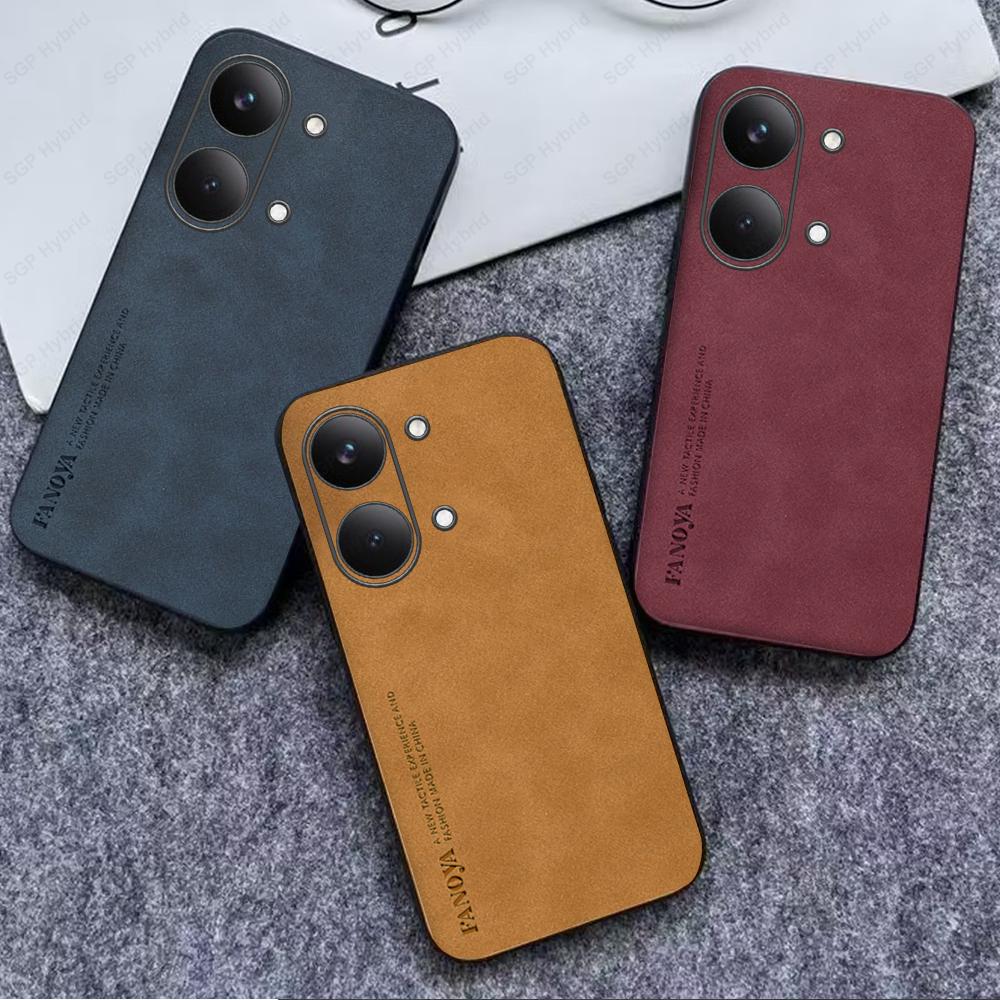 For Poco X8 Pro Max Case Lambskin Leather Soft Frame Shockproof Cover Back Funda PocoX8ProMax PocoX8Pro Little X8Pro X8ProMax 5G