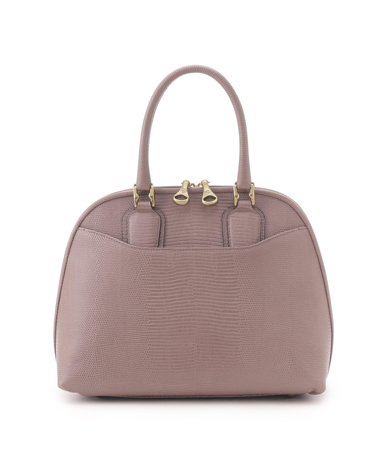 

Toff and Loadstone Majesty Handbag, Embossed Cowhide Leather, One Size, Maroon and Dusty Pink