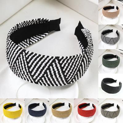 Moda Örgü Hasır Hairband Kadın Saç Baş Çember Tatlı Kız Saç Bandı