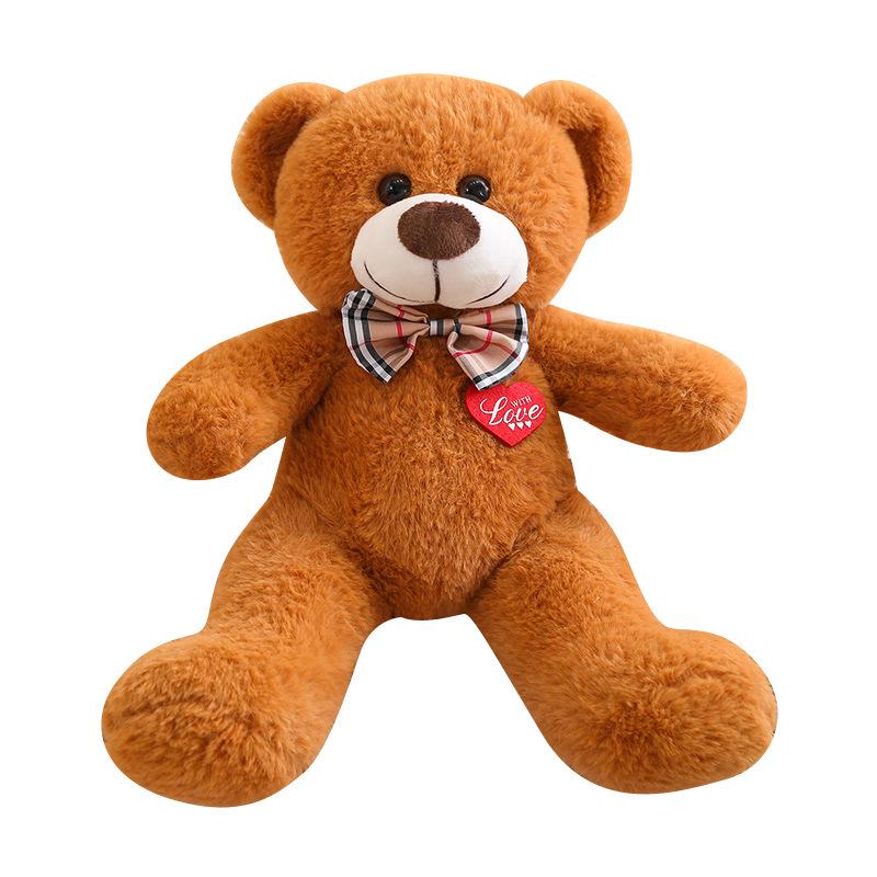 Bow Tie Heart Teddy Bear Plush Toy - Creative Valentine's Gift for Her