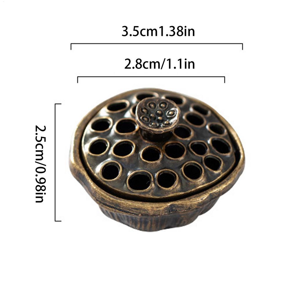 

Lotus seed shape incense burner mini Aromatherapy Burner fingertip Artistic Zen Aroma stove for Yoga Studio Meditation Room