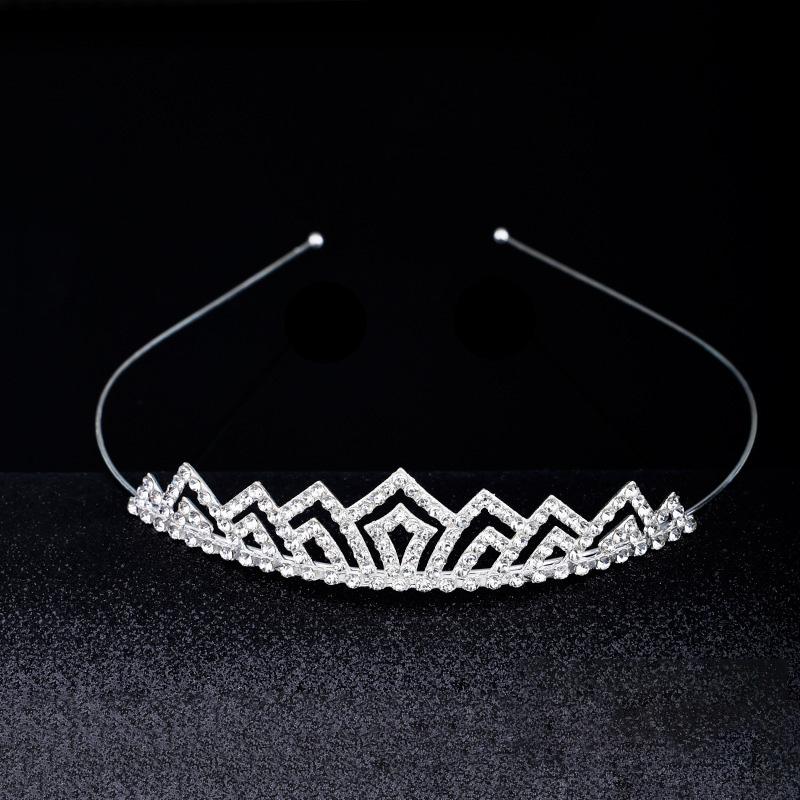 

1PC Crystal Exquisite Rhinestone Children Girls Jewelry Gifts Hair Accessories Wedding Tiaras Queen Princess Crown Women Headband X