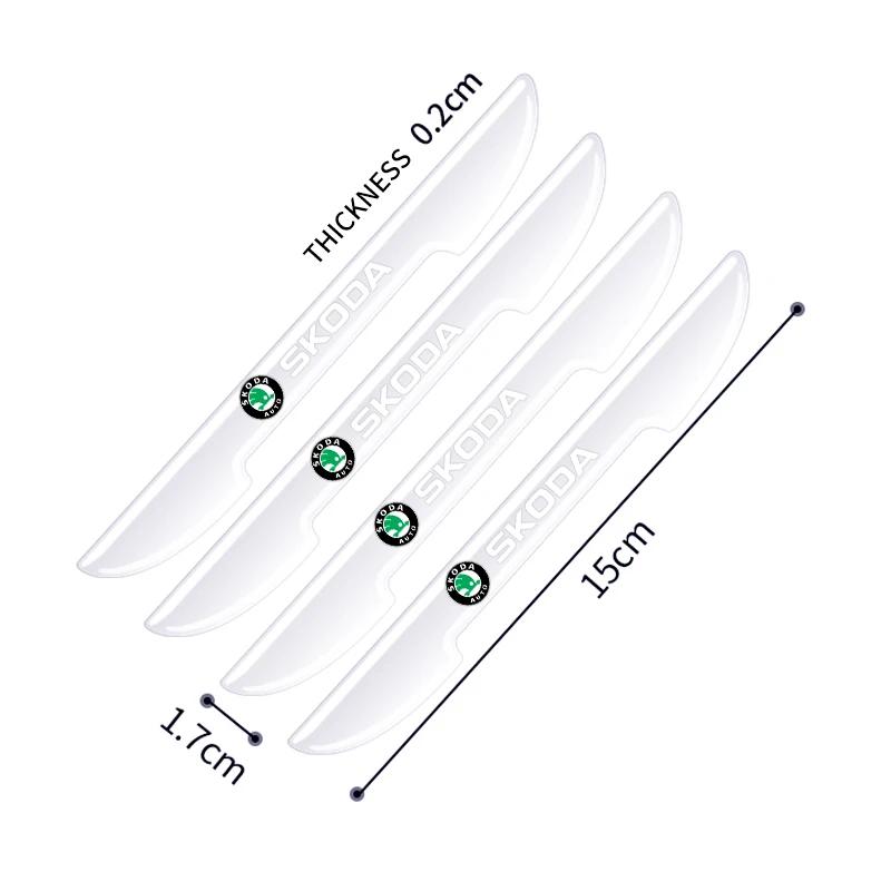 2025 Horké 4ks Nálepka na ochranu nárazníku proti kolizi bočních dveří auta Pro Skoda Octavia Fabia Kamiq Kapoq Kodiaq Rapid SCALA Supe