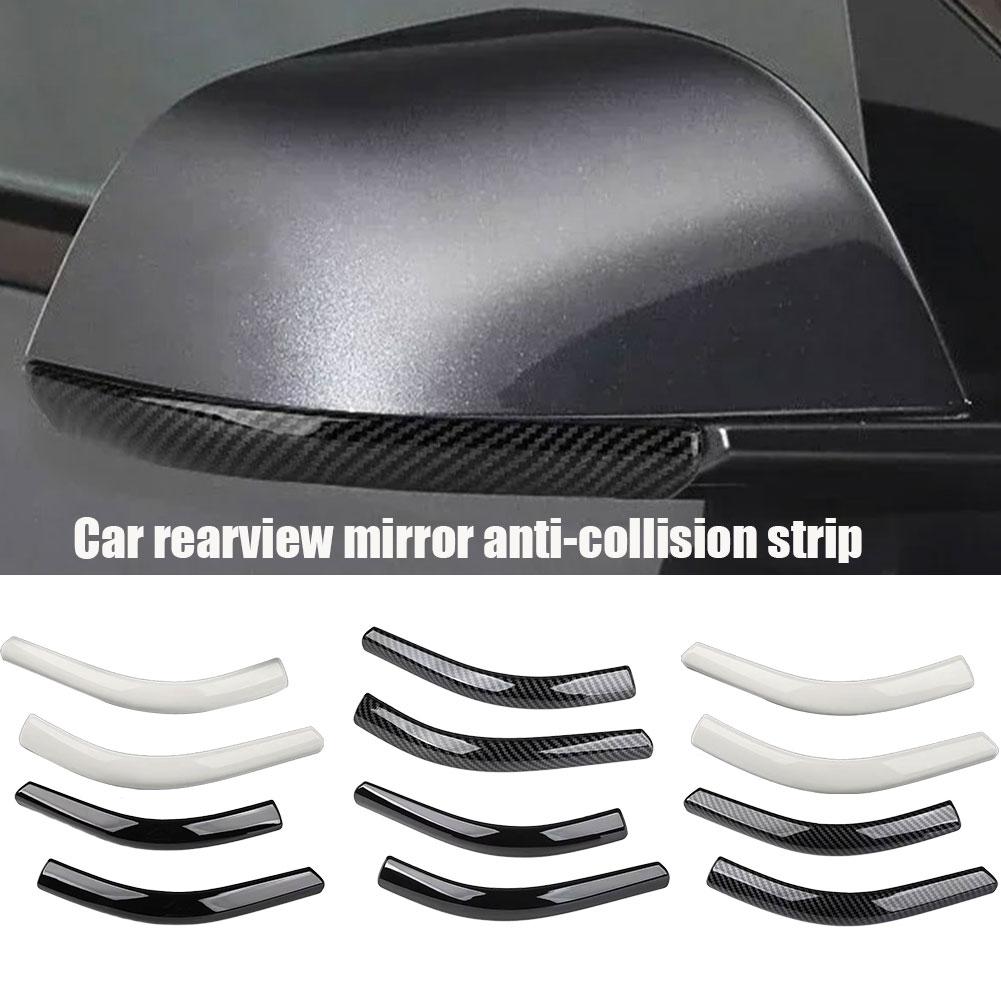  for Tesla Y/3 Highland 2025 Car Door Rearview Mirror Protector Guard Edge Protection Buffer Trim Anti-collision Strip