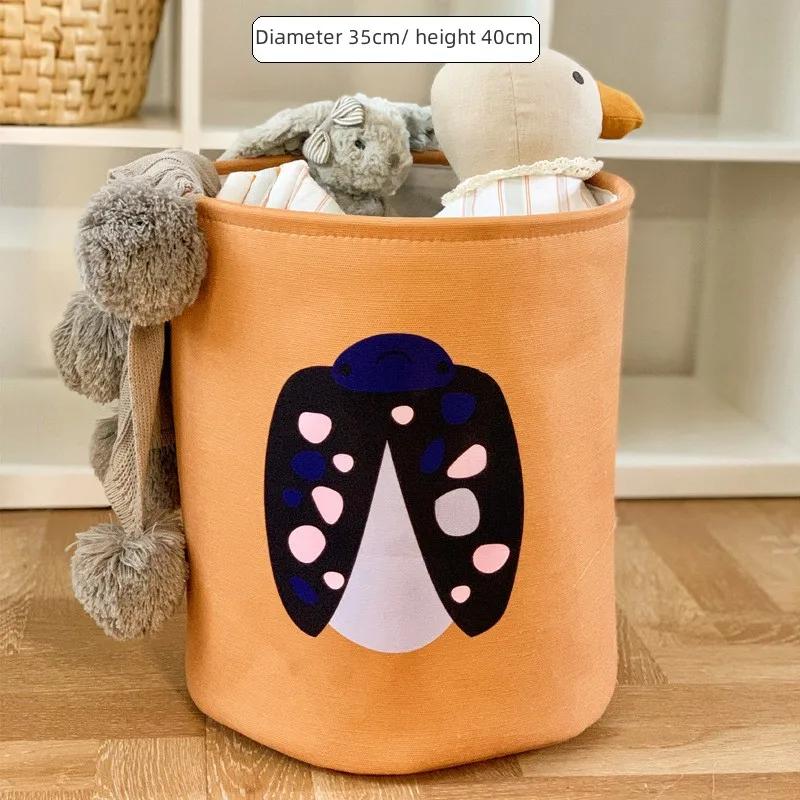 Large Capacity Cloth Organizer Basket Cartoon Toys Storage Box Dirty Clothes Organizer Basket Folding Home Storage Bag Baskets