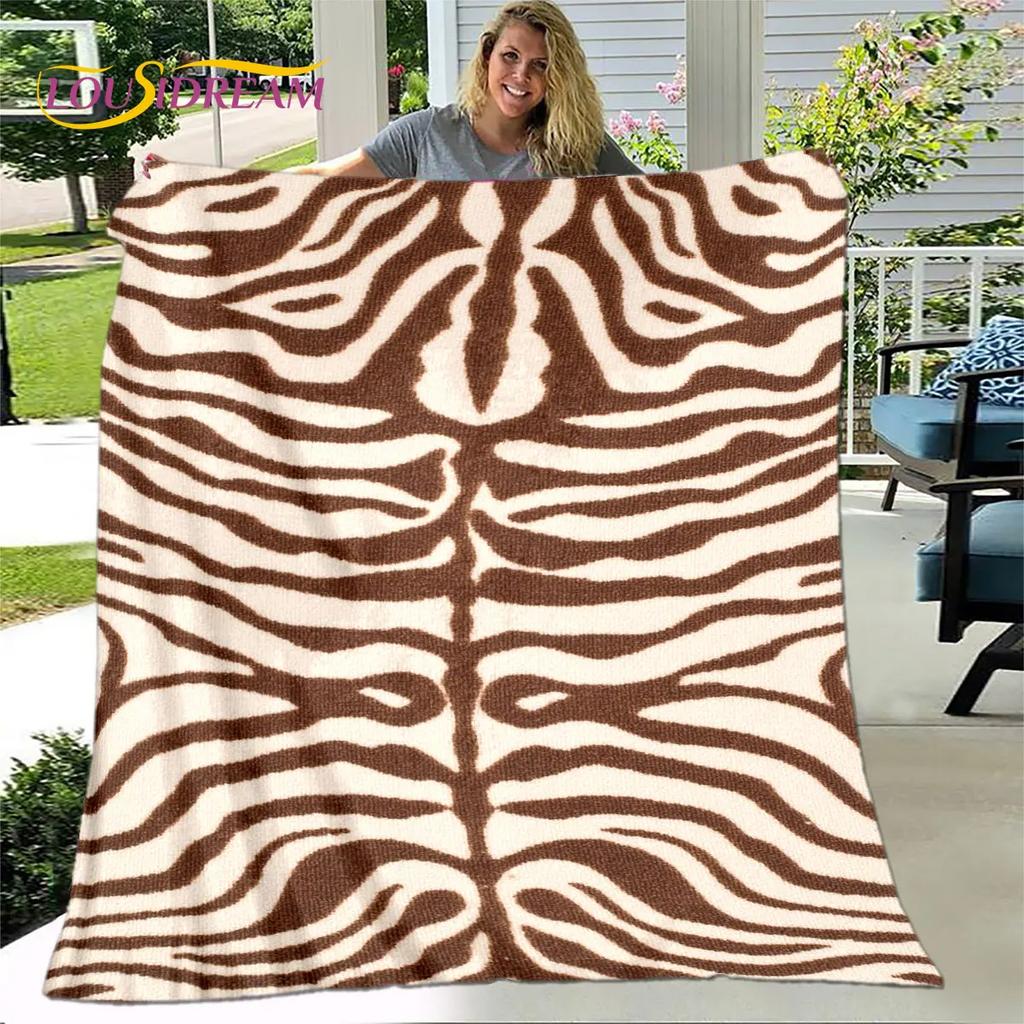 Tiger Print Pattern Beast Blanket,Flannel Blanket Throw Blanket,Child Warm Blanket for Home Living Room Bedroom Beds Sofa Picnic