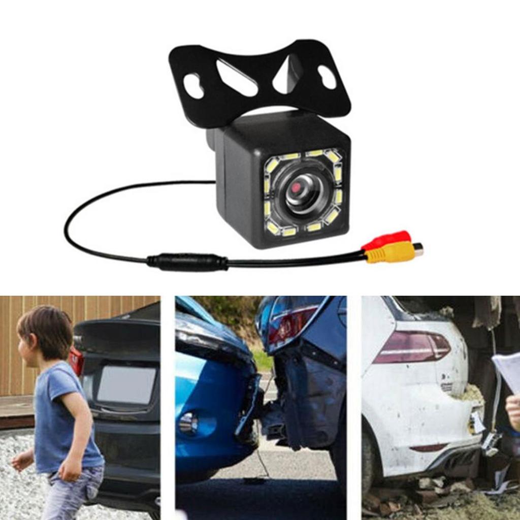 Car Reversing Camera Wide Angle HD CCD 12 LED Rear View Camera Night Vision Reversing Reversing Camera Car Modeling Waterproof