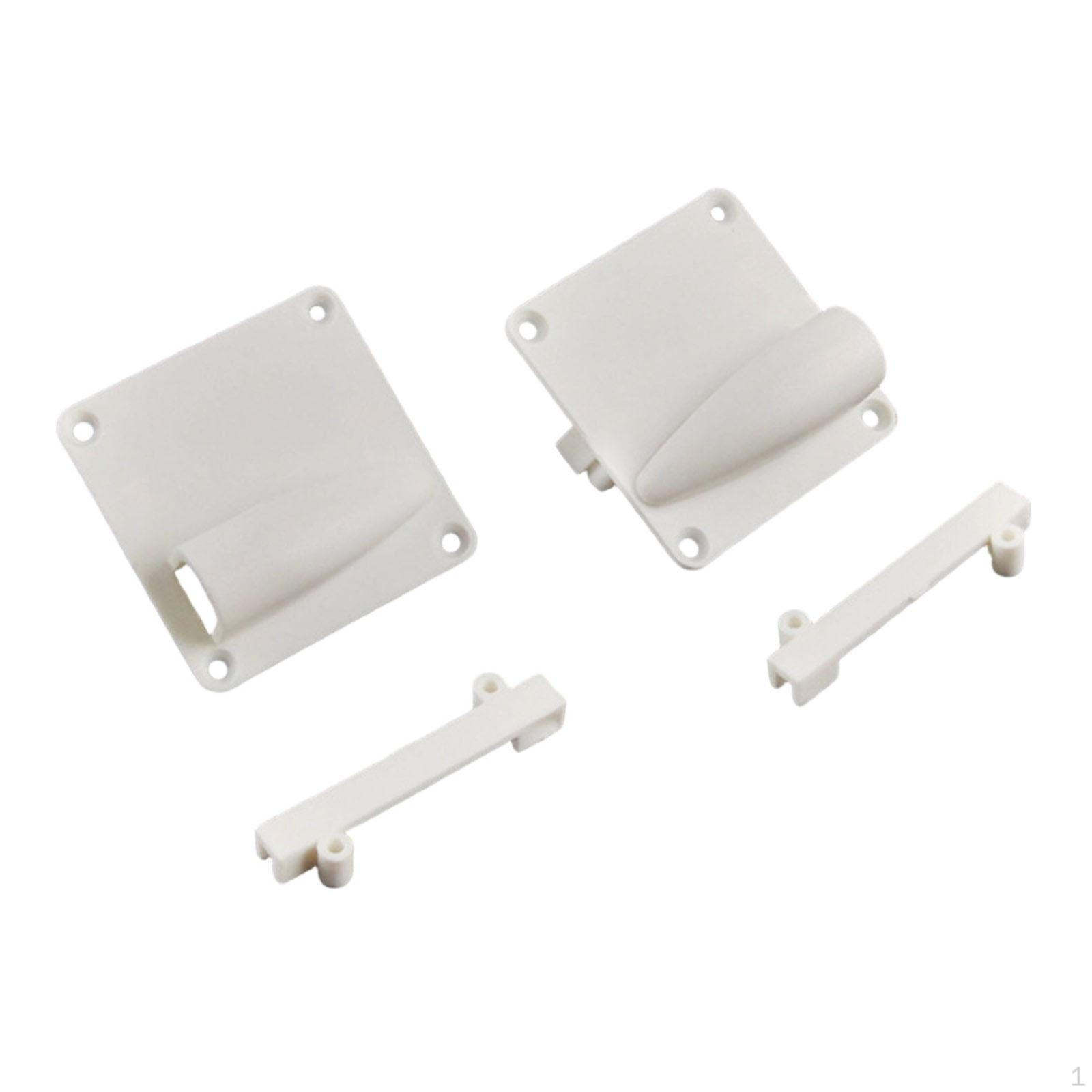

2Pcs Servo Covering Plate Cover Board, Repair Parts, White, RC Airplane Accessories for Fixed