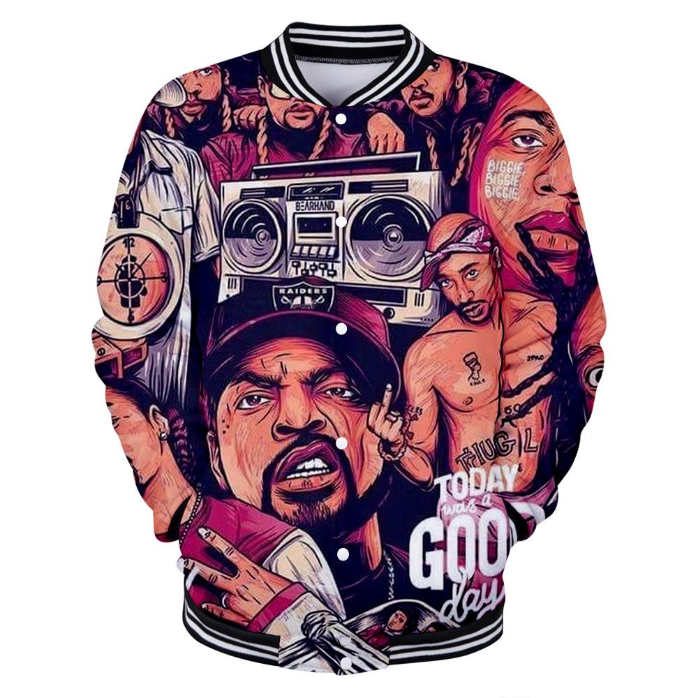 Buy Rapper Biggie 2pac 3d Printing Sweater Legend of Rap Men and Women ...