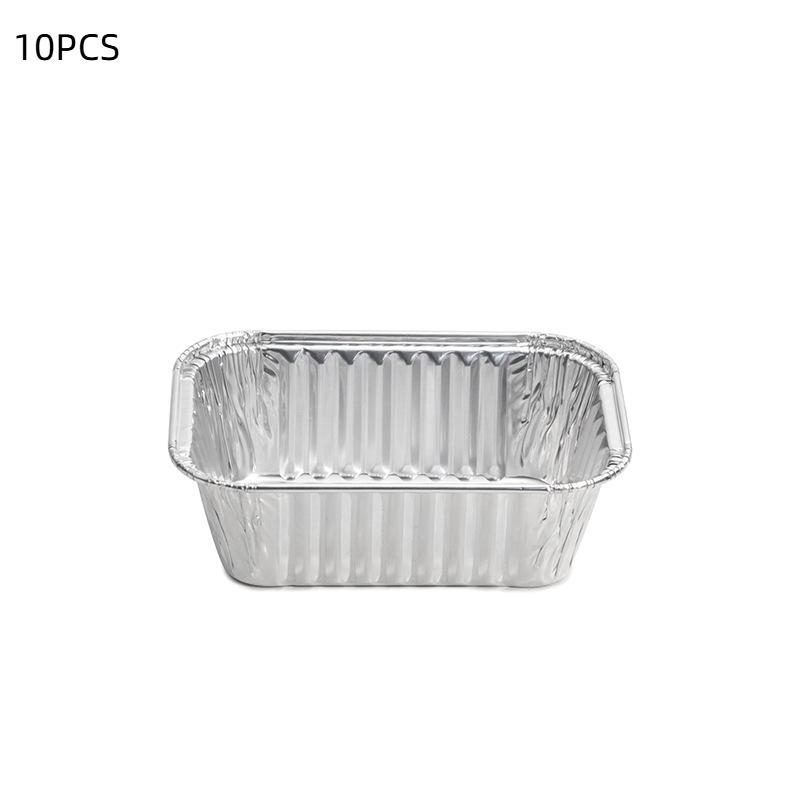 Aluminum Foil Baking Cups-Molded Style, 10 Pack Round Cake Cups with Cover for Birthday and Wedding Parties