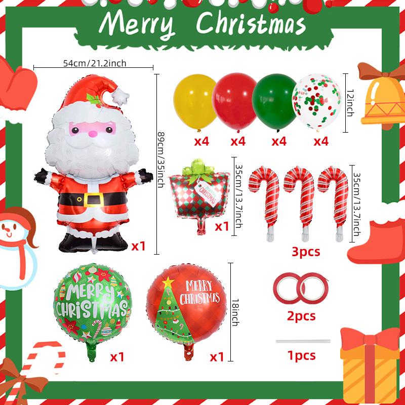 Christmas Balloons Santa Claus Snowman Happy New Year Christmas Party Decorations Globo Kids Gifts Toys Xmas Birthday Party Decorations