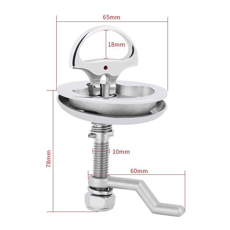 AndyMarine Boat Cam Latches 316 Stainless Steel Marine Hatch Cam Latch Pull Marine Hardware Turning Lock ALS6472A
