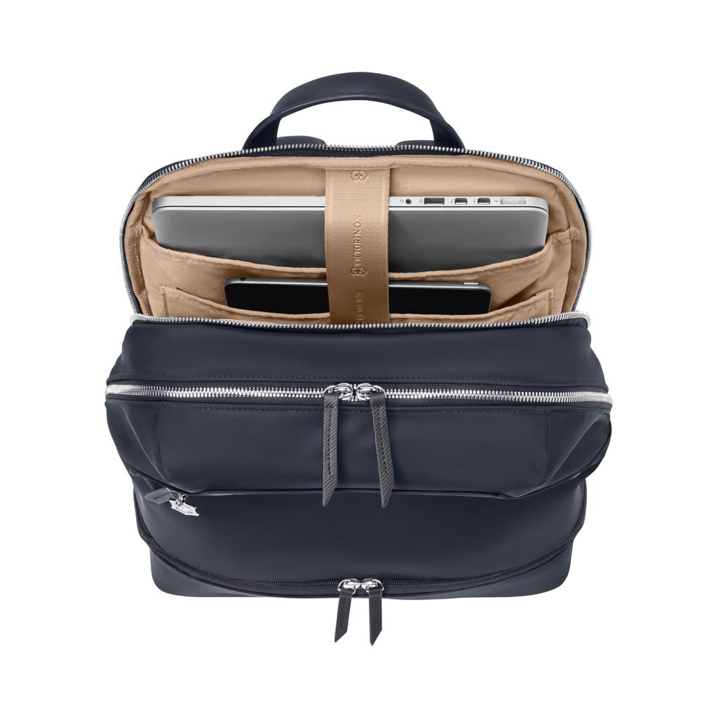 Victorinox Victoria Signature Deluxe Backpack for A4 Tablet 612202 Women, 15-inch PC, Size, Capacity, 18L, Blue,