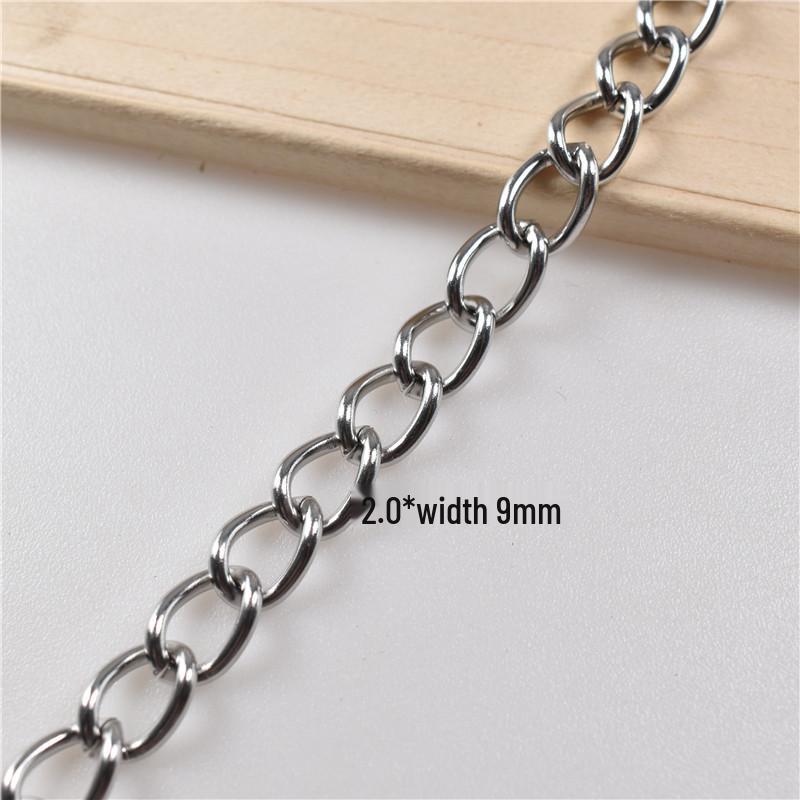 Nerezový kuličkový a osmičkový řetízek na klíče s boční visačkou (0.5-2.0mm) pro Zobrazení Plakátů.