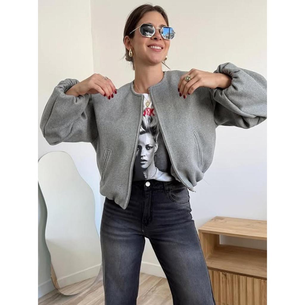 Bomber Jacket Short Jacket Women's Autumn American Jacket Women's Baseball Uniform School Jacket