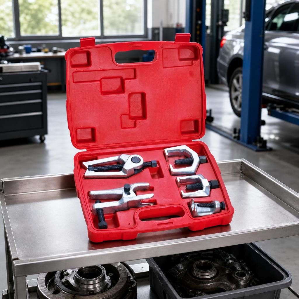 5 Pieces Bearing Puller with Carrying Case Rust-Resistant for Garages, Mechanics
