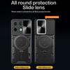 For Xiaomi Redmi Note 13 Pro 5G/Poco X6 5G Case Kickstand TPU+PC Phone Cover with Slide Lens Lid