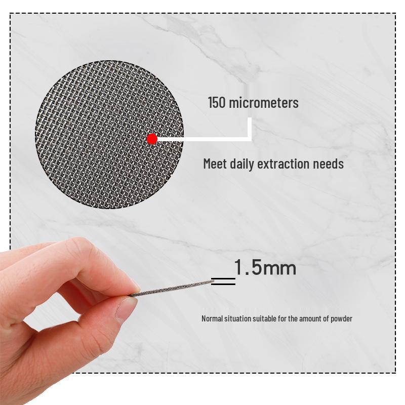 316 Stainless Steel Coffee Machine Powder Bowl & Filter Mesh - Fits 51/53/58mm