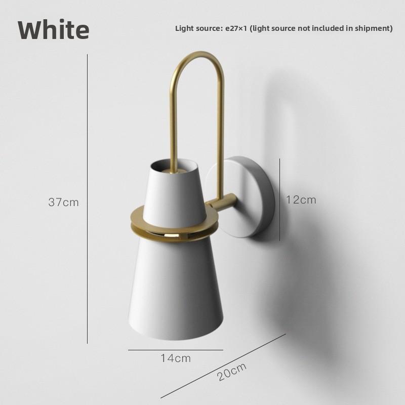 Nordic Style Wall Light With White Finish For Home And Hallway Use