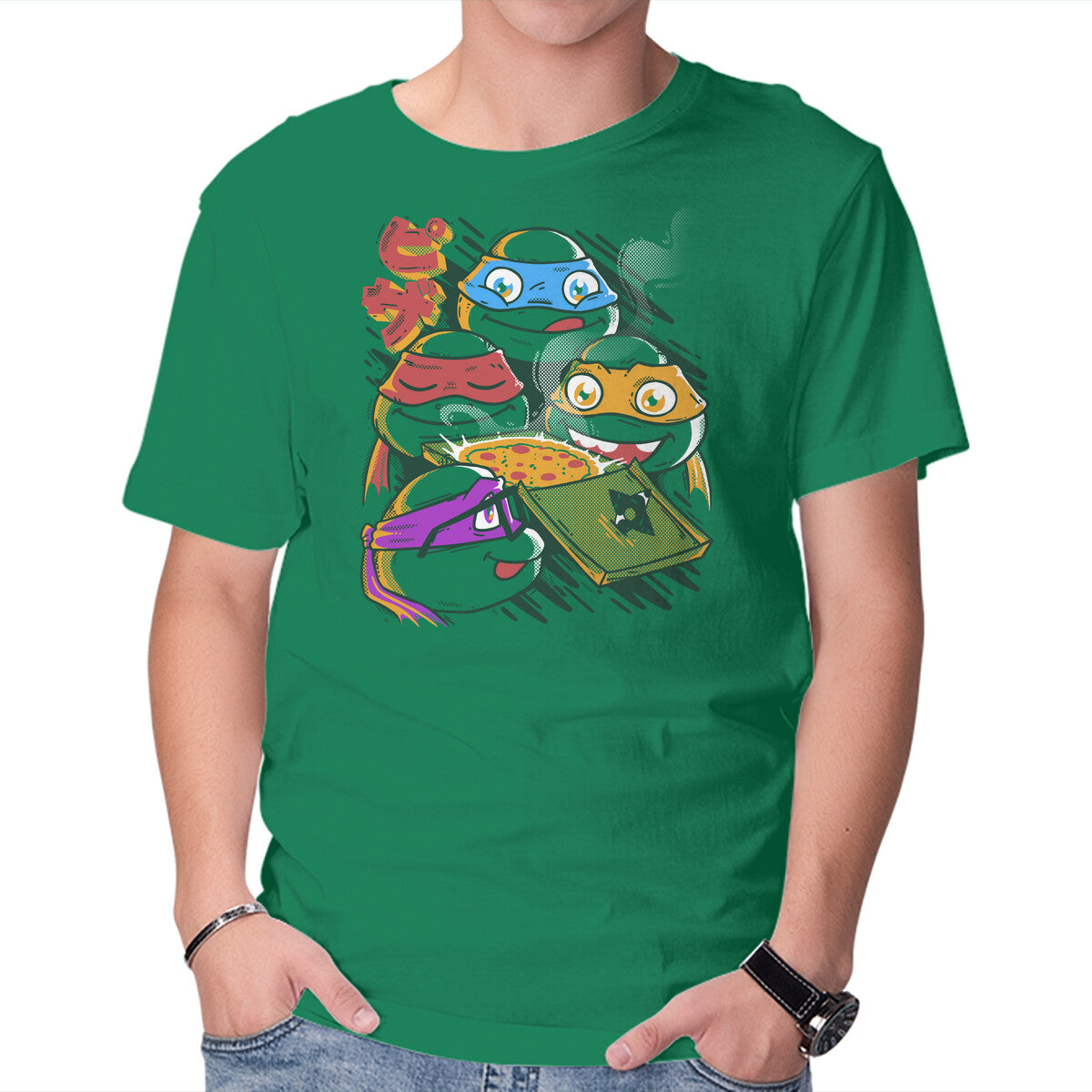 Unisex Crew Neck T-Shirt Pizza Speel Graphic Short Sleeve Casual Tee XS