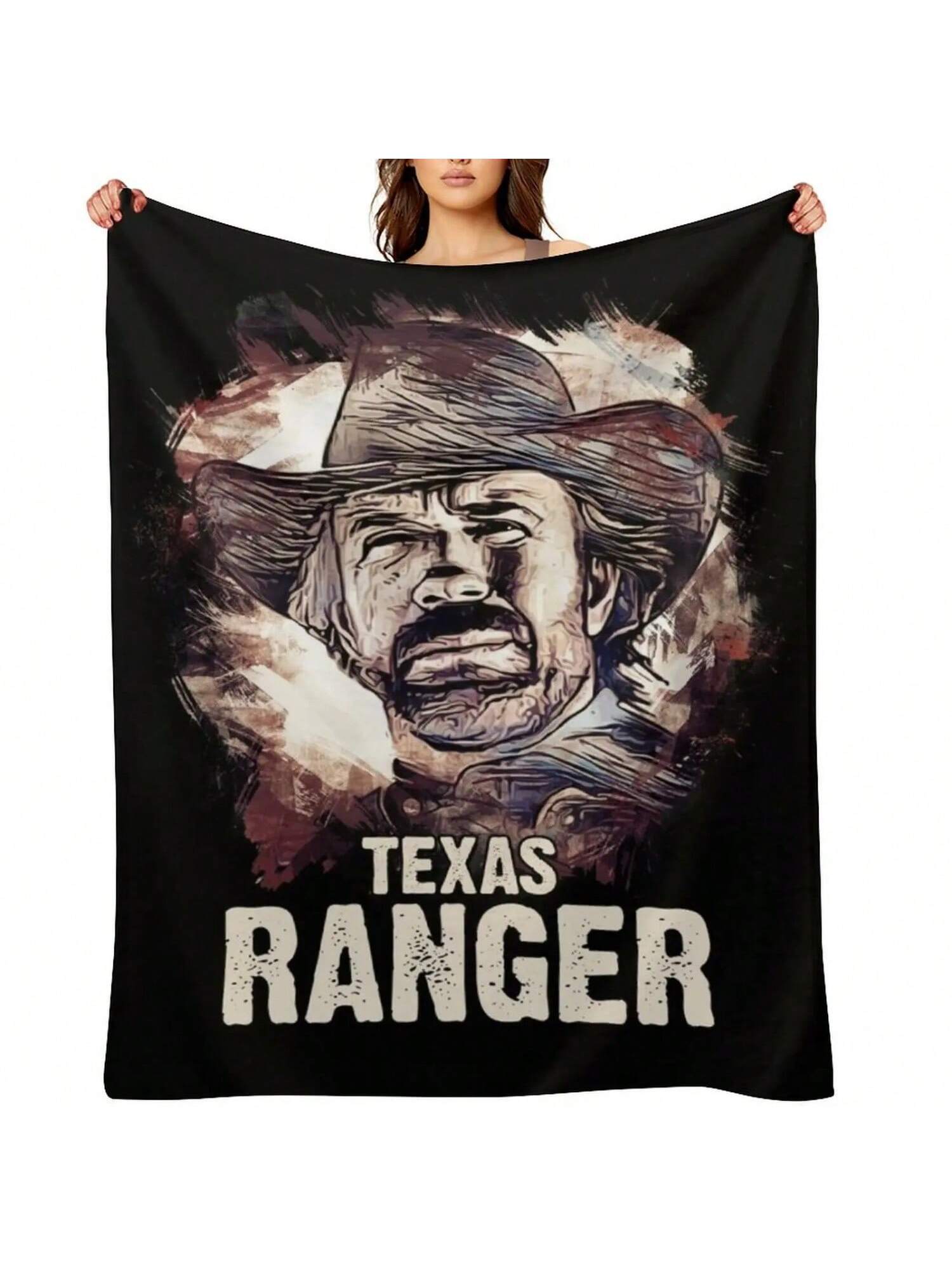 The Ary Texas Ranger Throw Blanket Luxury Extra Large Throw Winter Beds Tourist Blankets 75X95CM